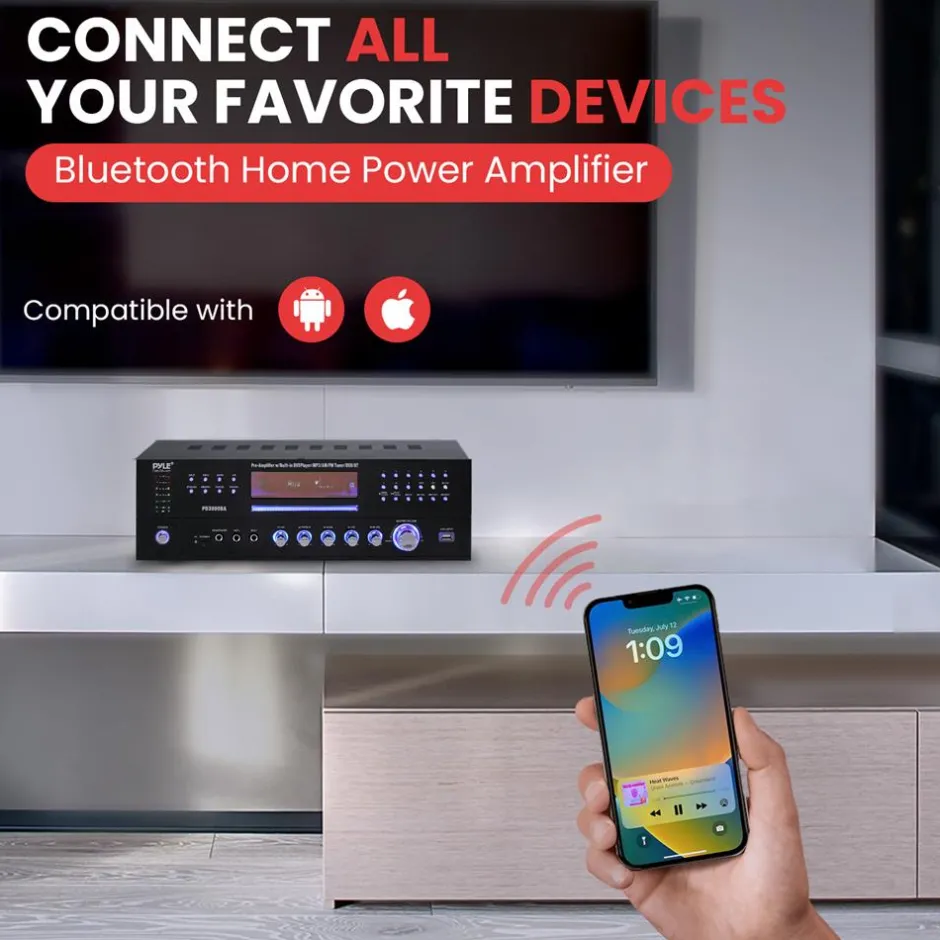 Wireless Bt Home Theater Amplifier Recei<Pyle Discount