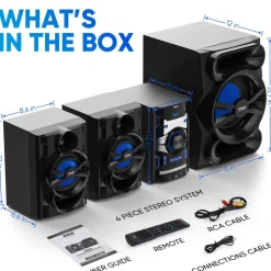 Wireless Bt Streaming Dvd Stereo System<Pyle Online