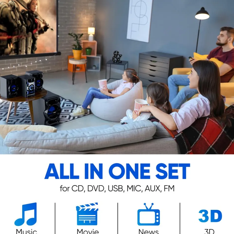Wireless Bt Streaming Dvd Stereo System<Pyle Online