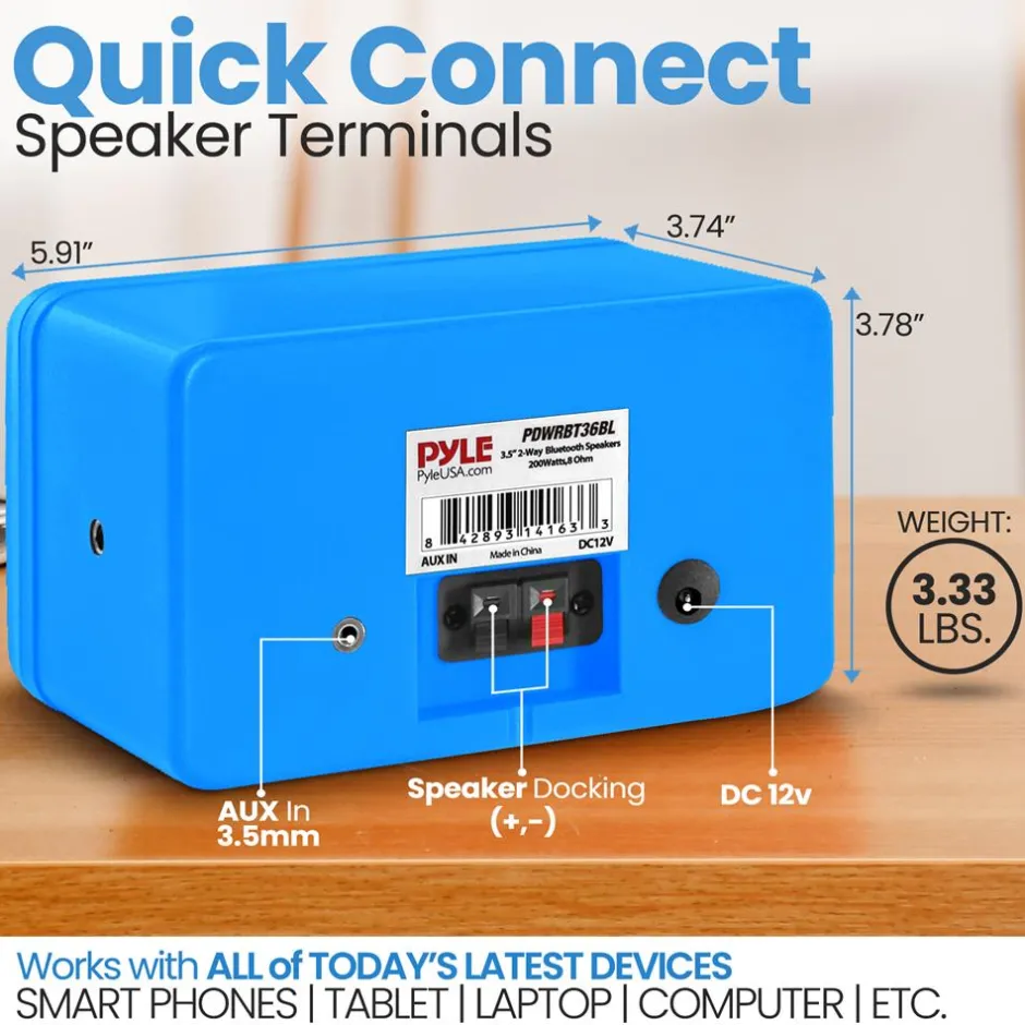 Wireless Bt Streaming Speaker System<Pyle