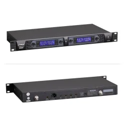 Wireless Conference Mic System, 4-Ch UHF, LCD Display, Rack Mountable<Pyle Hot