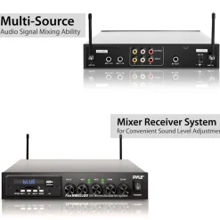 Wireless Karaoke Mic Set, Bluetooth Streaming, Dual Mics, MP3/USB/SD Readers<Pyle Discount