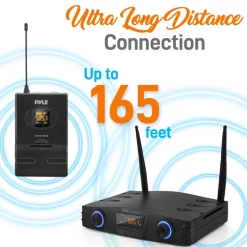 Wireless Mic System - Pro Audio, UHF, USB Powered, Compact Design<Pyle Clearance