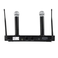 Wireless Microphone System 175' Range Dual Rechargeable Mics LCD Display<Pyle Clearance