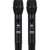Wireless Microphone System - Karaoke Ready, Bluetooth, Dual Handheld Mics<Pyle