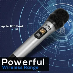 Wireless Microphone System - Crisp Audio - UHF Band - Battery Operated<Pyle Outlet