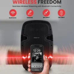 Wireless PA System 1000W Bluetooth Dual 10