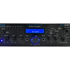 Wireless Stereo Amplifier 200W Multi-Channel Bluetooth Aluminum<Pyle Online