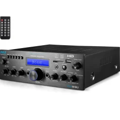 Wireless Stereo Amplifier 200W Bluetooth HDMI/FM Radio LCD Display<Pyle Online