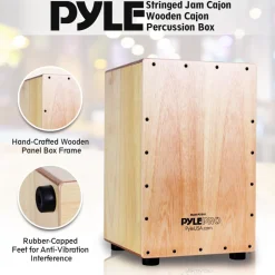Wooden Cajon Percussion Box<Pyle Best