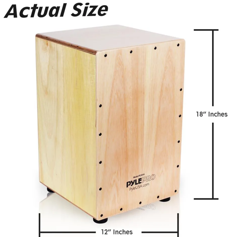 Wooden Cajon Percussion Box<Pyle Best