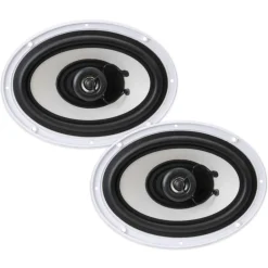 6x9" Marine Speakers, Waterproof, 260W Poly Carbon Cone, White<Pyle Discount