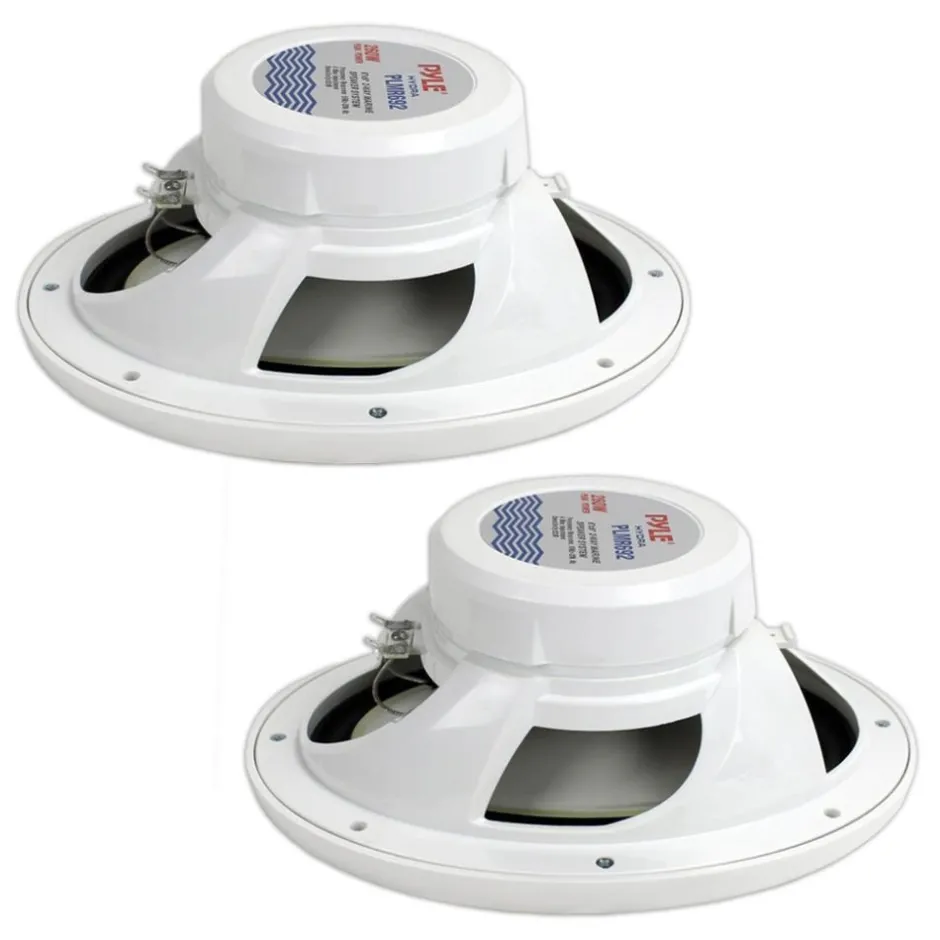 6x9" Marine Speakers, Waterproof, 260W Poly Carbon Cone, White<Pyle Discount