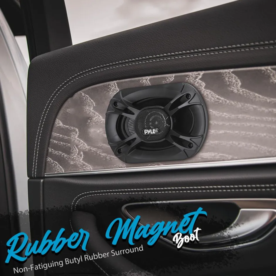6x9" 500W 4-Way Car Speakers, Low Distortion, Butyl Rubber Surround (Pair)<Pyle Discount